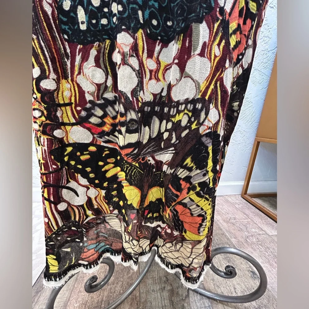 Jean Paul Gaultier Vintage Butterfly-Print Maxi Skirt Size Large - Picture 5 of 5
